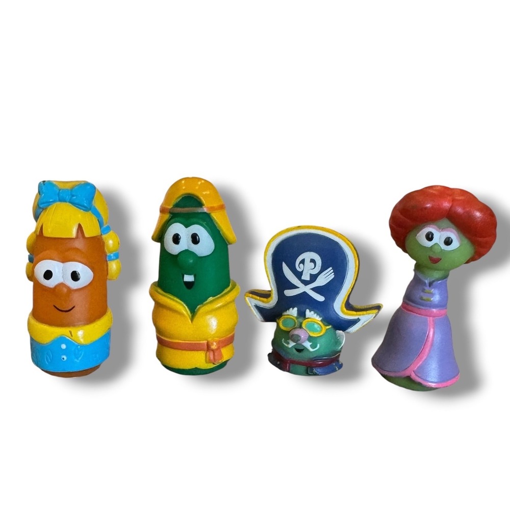 VeggieTales Big Idea Toy Figure Lot Kids OS Multi Color Pirate Esther Larry